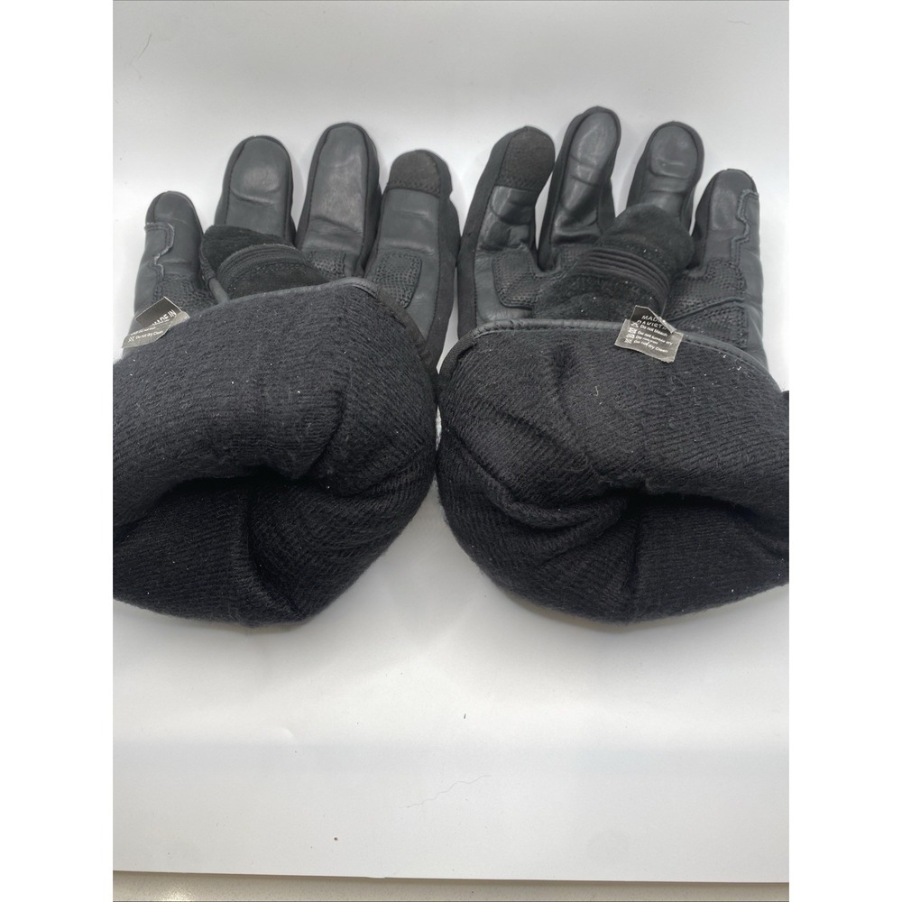 BILT Men's 5XL Motorcycle Riding Gloves Black Leather Waterproof Gauntlet - Picture 16 of 16